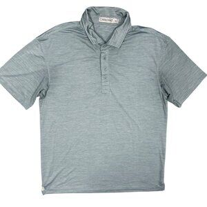 Cariloha Bamboo Golf Shirt Short Sleeve Polo Stretch Grey XL